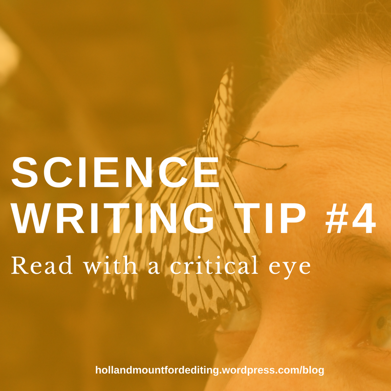 Science writing tip #4: Read with a critical eye
